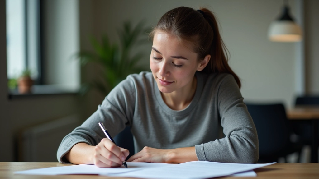 Person reviewing notes and adjusting plans, adaptive planning process, thoughtful moment